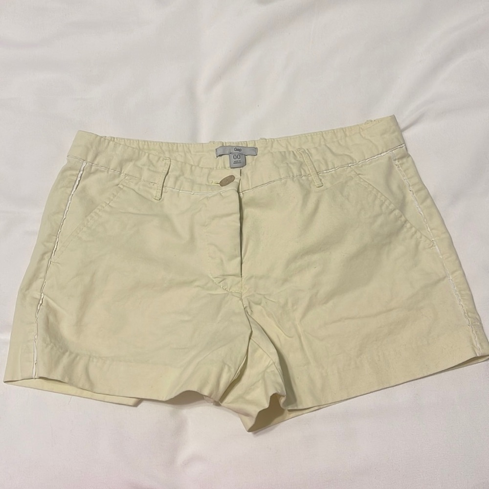Yellow Gap shortsnwith White Trim